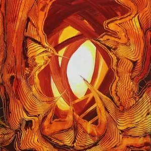 Kracherpreis Unikat: "Hunters of Light IV", Originalgemälde, J. Fernandez, Acrylbilder