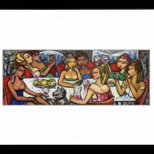 Neue Kollektion Fineartprint, signiert: "Ladies Night", K. Namazi, limitierte Edition auf Papier, Nr. 2/150