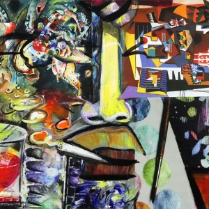 Kostenloser Rückversand Moderne Kunst: Rauschhafter Traum II, K. Namazi, Original/Unikat