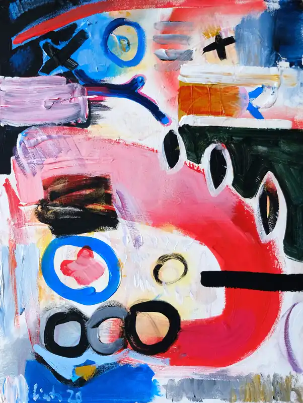 Preiswert M. Cieśla: "Abstraktion, toskanische Inspiration", Original/Unikat, expressionistisches Ölgemälde