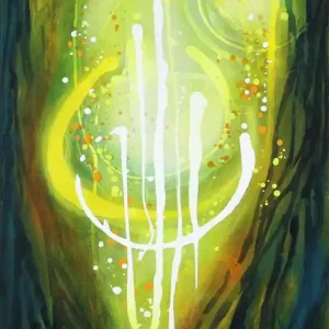 Abverkauf Acrylgemälde. L.Roth: "Lichtzeichen"
