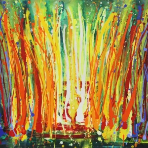 Sonderangebot L.Roth: "Sinfonie im Regen". Originalgemälde (Unikat)