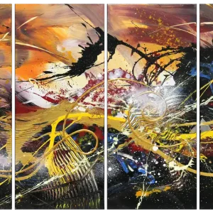 Abstrakte Originalkunst : "Rising II", G. Hung, Unikat Preisknaller