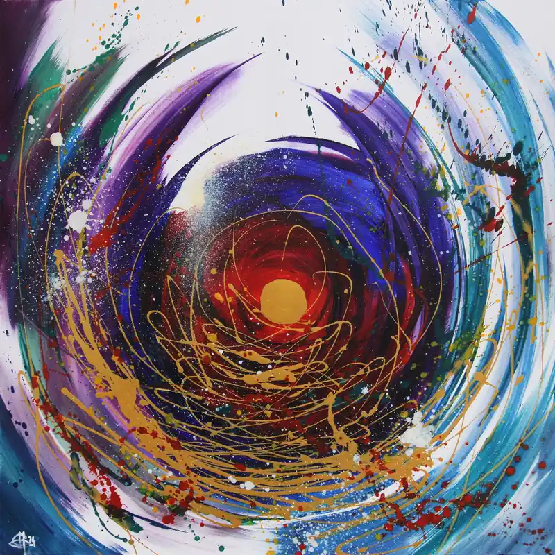 Originalgemälde: "Wiege der Menschheit I", G. Hung, Unikat Knallerangebot