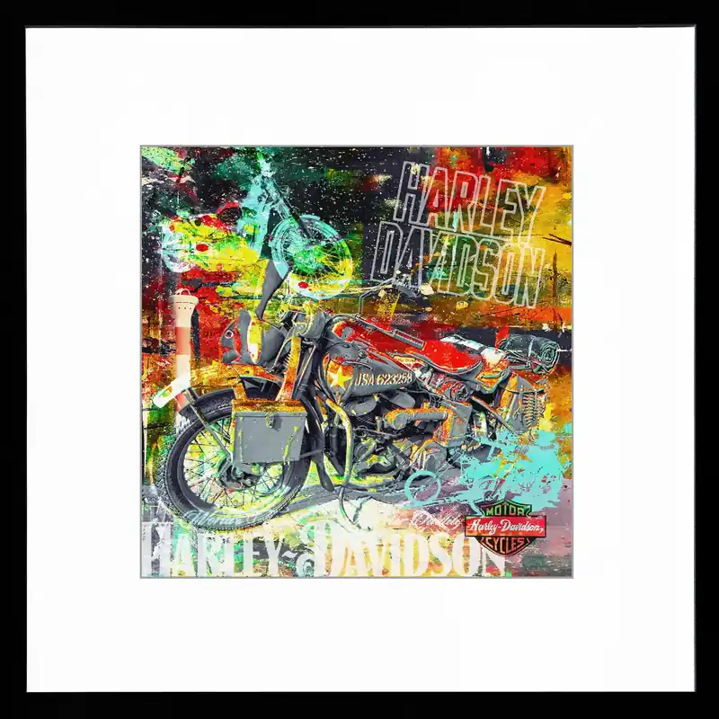 Neue Kollektion Fineartprint, signiert: "Harley", Holger Mühlbauer-Gardemin, limitierte Edition auf Papier, Nr. 2/150