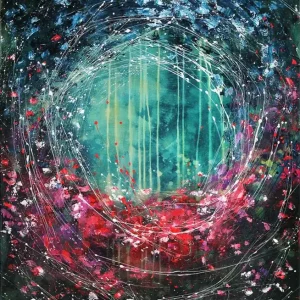 Saisonangebot Acrylbilder abstrakt, A. Freymuth: "Millefiori" (A)