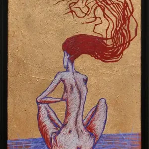 C. Blechschmidt: "Wind im Haar", Original/Unikat, zeitgenössisches Ölgemälde Geprüft