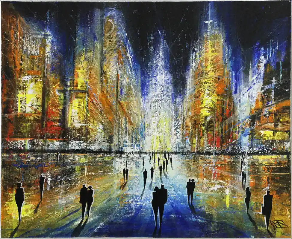 Originalgemälde: "Somewhere in Asia IV", K. Namazi, Unikat Wochenendangebot