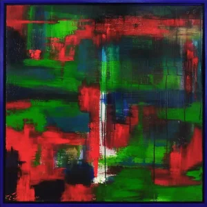 Acrylgemälde, T. Peter: "TRANSZENDENZ" Finale Aktion