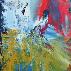 Acrylgemälde, A. Rojo : "JARDIN" (ri) Sonderangebot