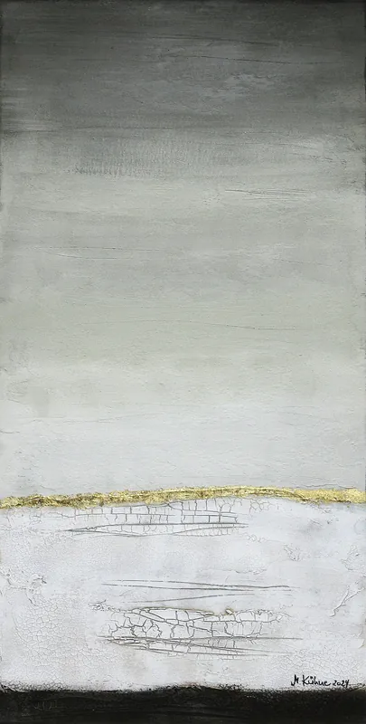 M.Kühne: "Golden Horizon III", modernes Originalgemälde (Unikat) Neue Ware