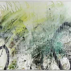 Mega-Angebot Acrylgemälde, M.Kühne: "FRÜHLINGSREGEN", Originalgemälde (Unikat)
