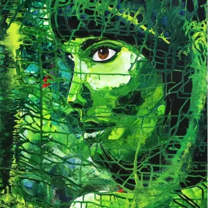 Schnäppchen Kunstbilder kaufen von J. Fernandez: "Unexpected Beauty", Unikat/Original