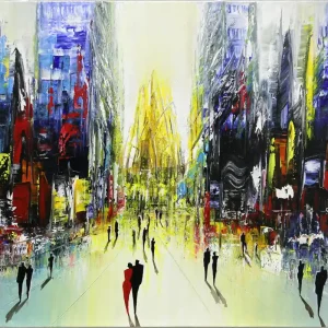 Markenware Originalgemälde: "Urban Gods III", K. Namazi, Unikat