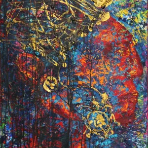 Unikat: "First Nations Chief", Originalgemälde, J. Fernandez, Acrylbilder Jetzt Kaufen