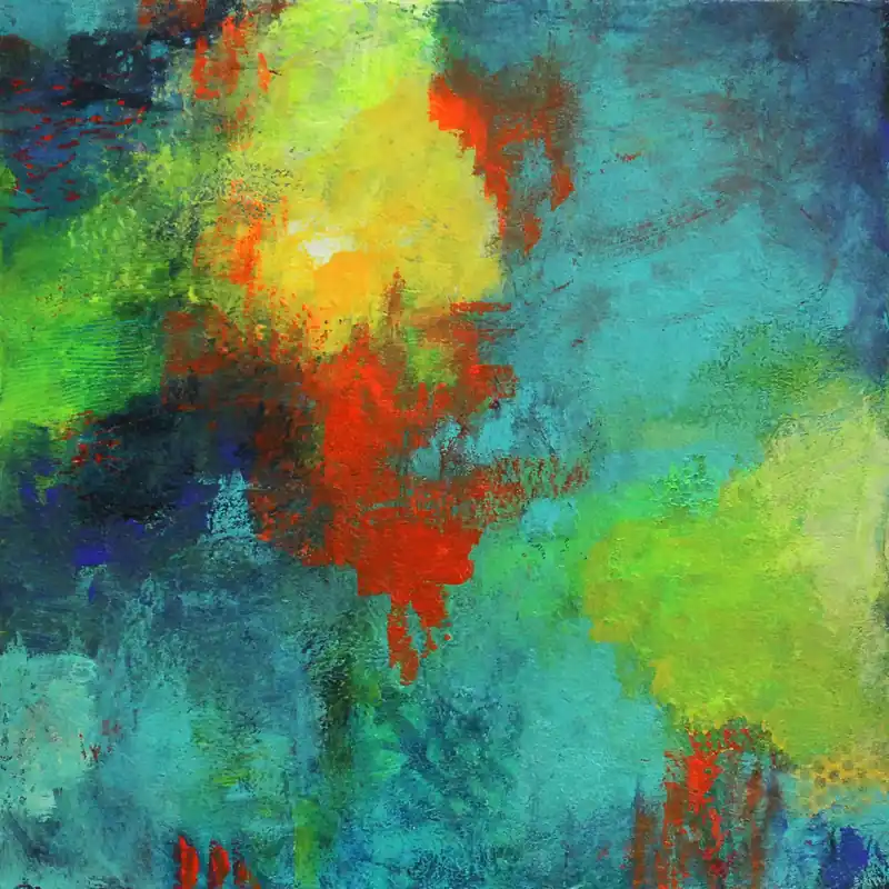 Schnäppchen M.Rick: "My life in colours", abstraktes Originalgemälde (Unikat)