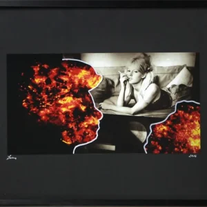 Surrealistische Collage, F. Lorenz: "Talking with B.B. aus Zyklus Parallelwelten" Sichere Zahlung