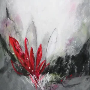 M.Rick: "Felsenblüten". abstraktes Originalgemälde (Unikat) Online Kaufen