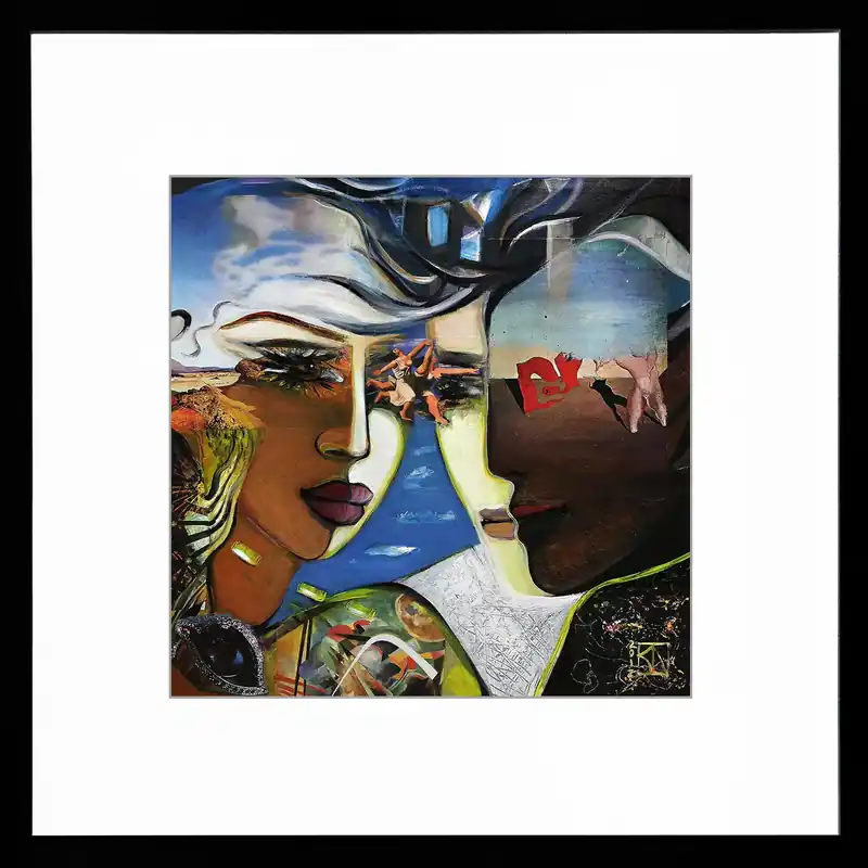 Fineartprint, signiert: "Augen der Liebe", K. Namazi, limitierte Edition auf Papier, Nr. 2/150 Sofort Bestellen