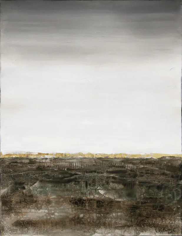 M.Kühne: "Earth", modernes Originalgemälde (Unikat) Neu