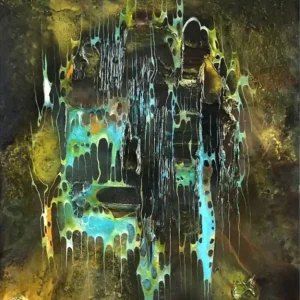 Echt Moderne Ölbilder, B. Ossowski: "Blue Symphony" (E)