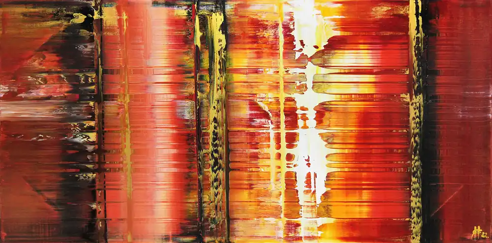 Kostenfreie Lieferung G. Hung: "Gluthitze I", Originalgemälde (Unikat)