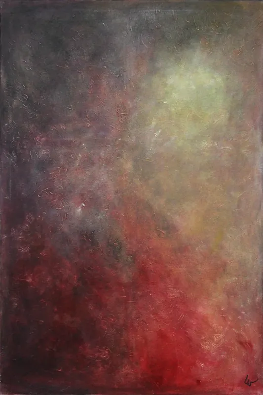 Saisonangebot Acrylgemälde: "Feuer", Original/Unikat, L. Wünsche