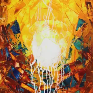 Unikat: "Tierra del Fuego III", Originalgemälde, J. Fernandez, Acrylbilder Neu Im Sortiment