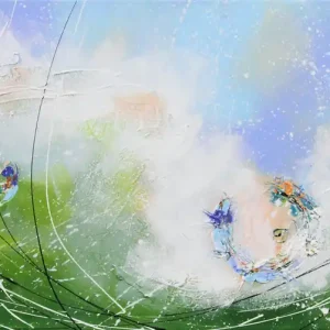 Schnäppchen Maya: "Frühlingswind", Originale Acrylbilder (Unikat)