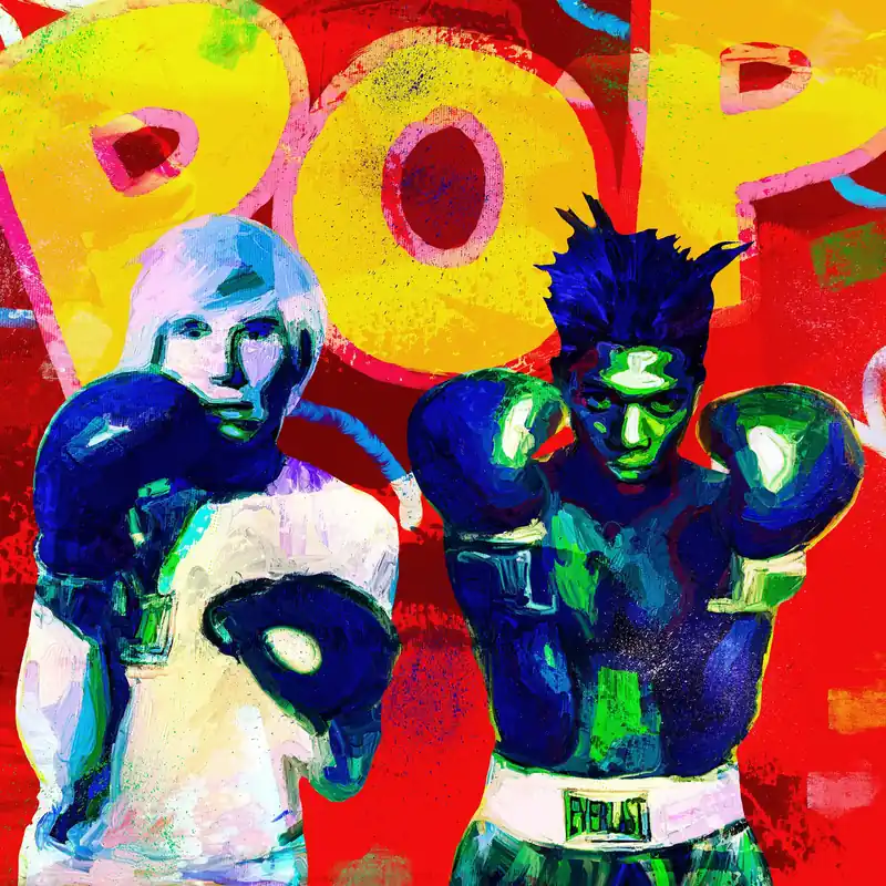 Kunstdruck, signiert: "Warhol + Basquiat", Holger Mühlbauer-Gardemin, Edition, Nr. 1/100 Begrenztes Angebot