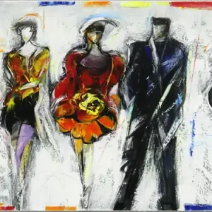 Neue Kollektion Acrylgemälde: "Fashion Week I", K. Namazi, Original/Unikat