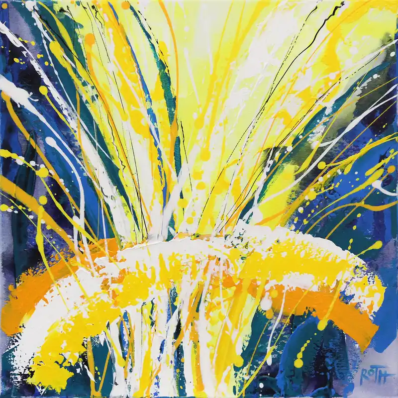 Billig L.Roth: "Winterlicht". Originalgemälde (Unikat)