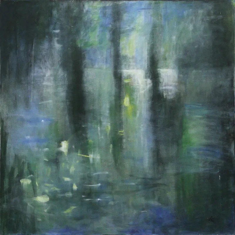 Acrylgemälde: "Frühling", Original/Unikat, L. Wünsche Letzte Chance
