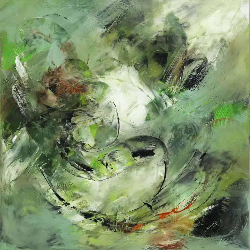 Begrenztes Angebot C. Middendorf: "Grow up V", abstraktes Originalgemälde (Unikat)