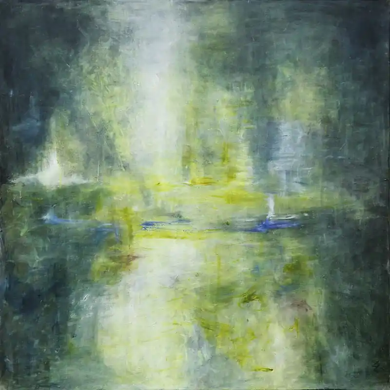 Neuheit Acrylgemälde: "Sommer", Original/Unikat, L. Wünsche