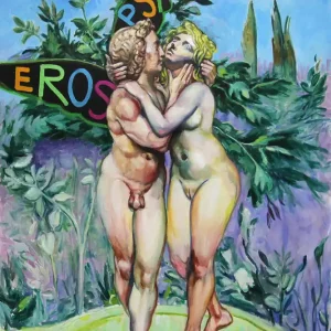 Preisreduziert S. Petrunov: "Eros and Psyche", zeitgenössisches Originalgemälde