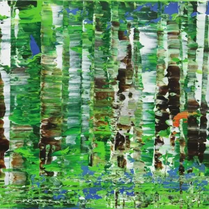 Kracherpreis K. Sokoll: "Birkenwald 1.0", Originalgemälde (Unikat)