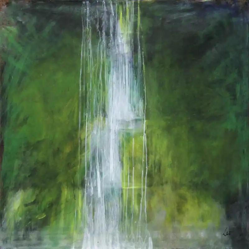Acrylgemälde: "Kaskade", Original/Unikat, L. Wünsche Günstig