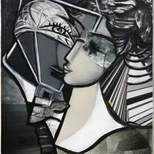 Moderne Kunst: "Monochrome Sinnlichkeit I", K. Namazi, Original/Unikat Finale Aktion