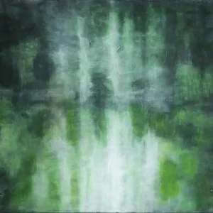 Billig Acrylgemälde: "Spiegelung", Original/Unikat, L. Wünsche