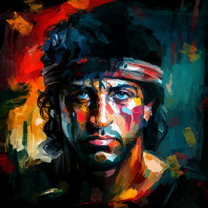 Jetzt Bestellen Moderne Pop Art: Rambo, H. Mühlbauer-Gardemin, Original/serielles Unikat