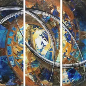Mehrteilige Acrylbilder: New Colours, new Life IV, R. König, Originalgemälde (Unikat) Saisonangebot