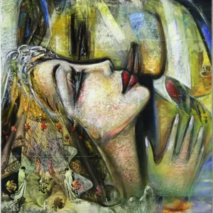 Moderne Kunst: "Wedding I", K. Namazi, Original/Unikat Kostenfreie Lieferung