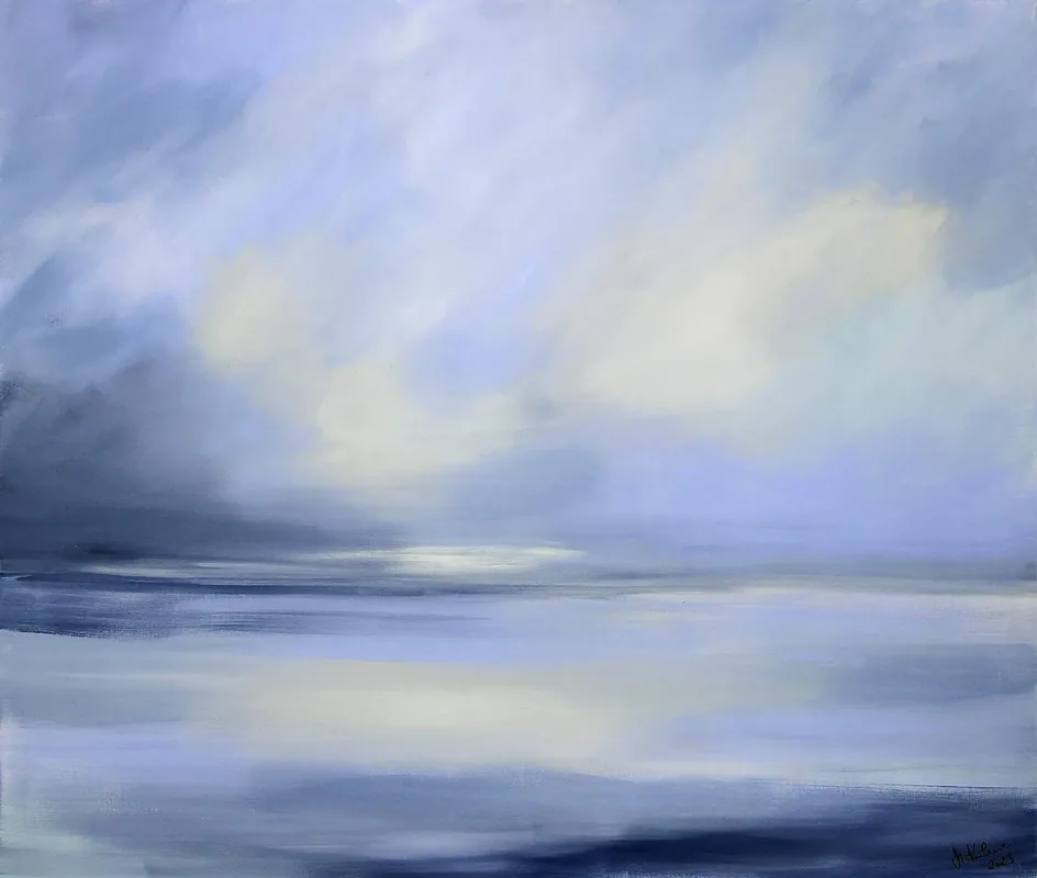 Top-Angebot M. Kühne: "Weiter Horizont", Edition, signierter Kunstdruck, 1/100