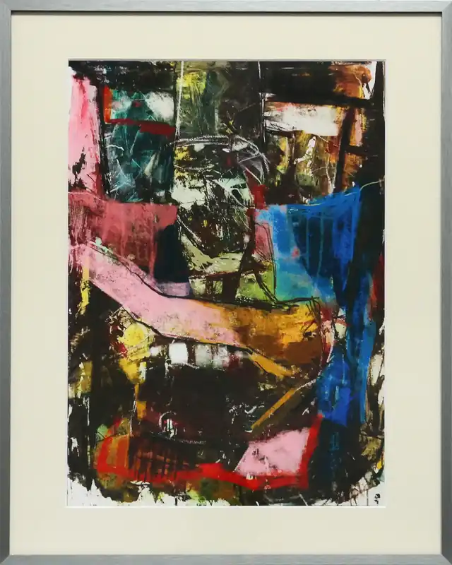 D. Hille: "Schusssicher", digitale Kunst auf Papier, Unikat/Original Top-Seller