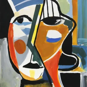 Zeitgenössische Acrylmalerei: "Porträt eines Mädchens", M. Cieśla, Original (Unikat) Online Kaufen