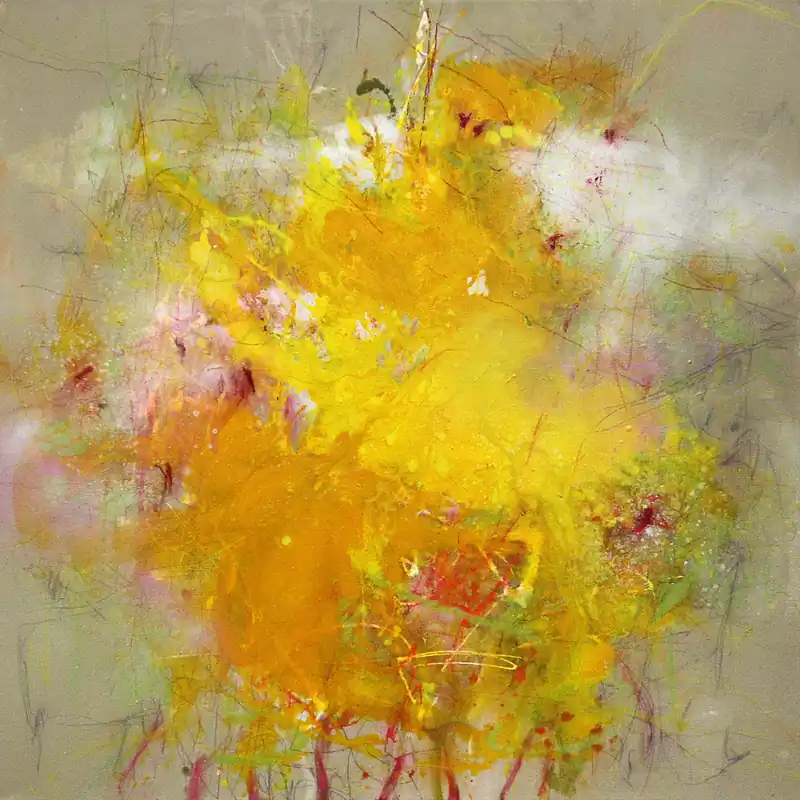 Sonderaktion R. Schleeh: "Wende dein Gesicht der Sonne zu, dann fallen die Schatten hinter dich", Originalgemälde (Unikat), zeitgenössische Kunst