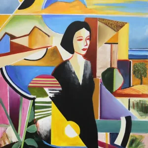 Kostenloser Rückversand M. Cieśla: "Italien", Original/Unikat, expressionistisches Gemälde