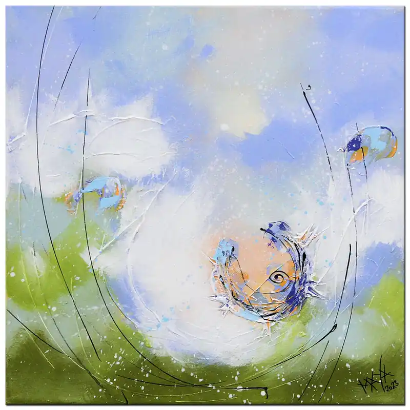Maya: "Glückswirbel II", Originale Acrylbilder (Unikat) Angebot