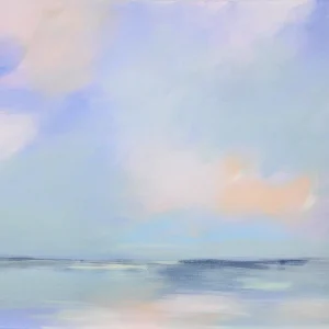 M.Kühne: Pink clouds, modernes Originalgemälde (Unikat) Echt